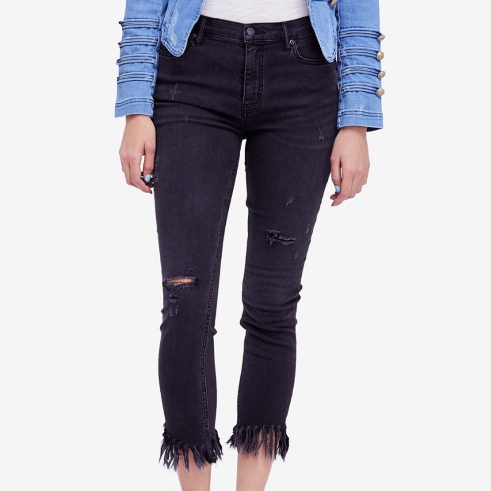 Free People Black Jeans